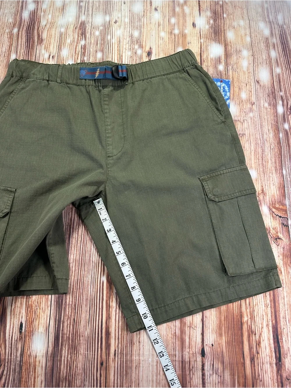 NWT Lucky Brand GRATEFUL DEAD CARGO Shorts MENS Size LARGE Green
